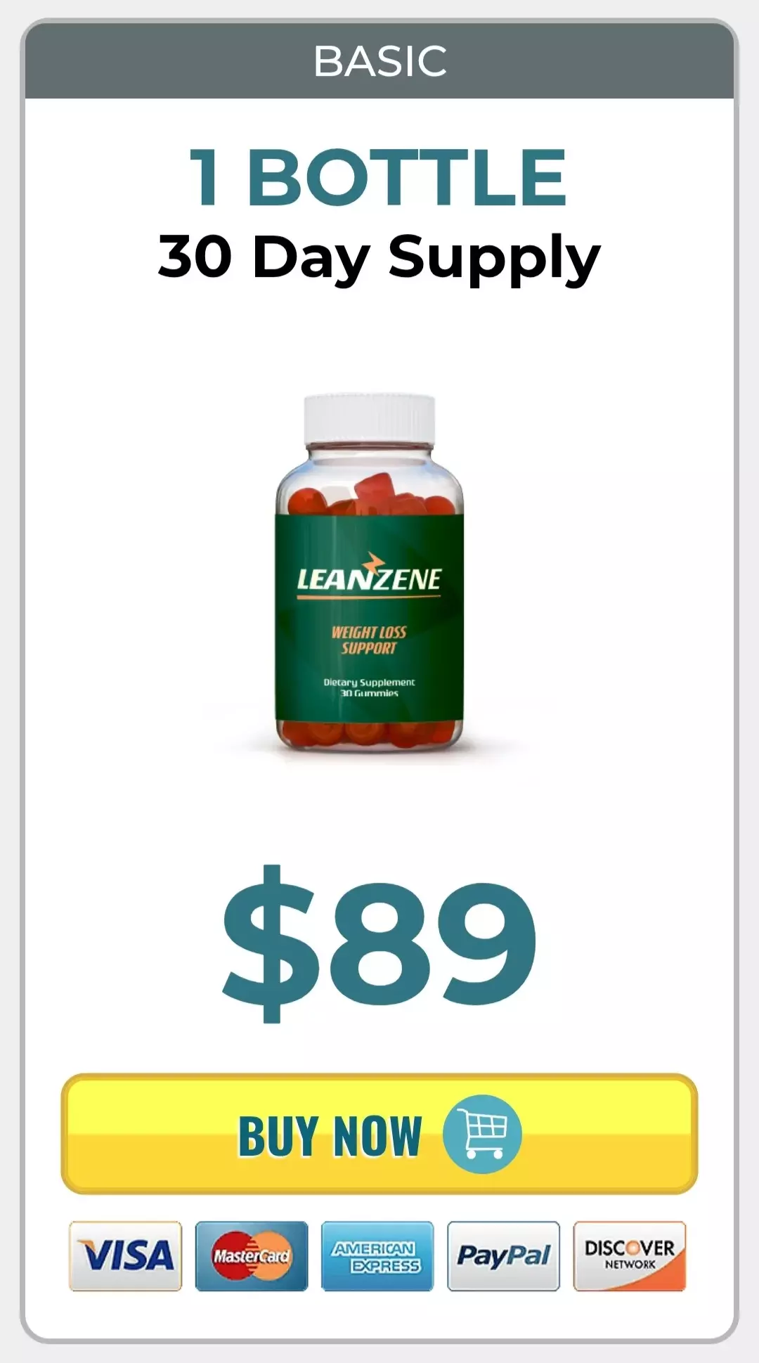 Leanzene™ 1 bottle pricing
